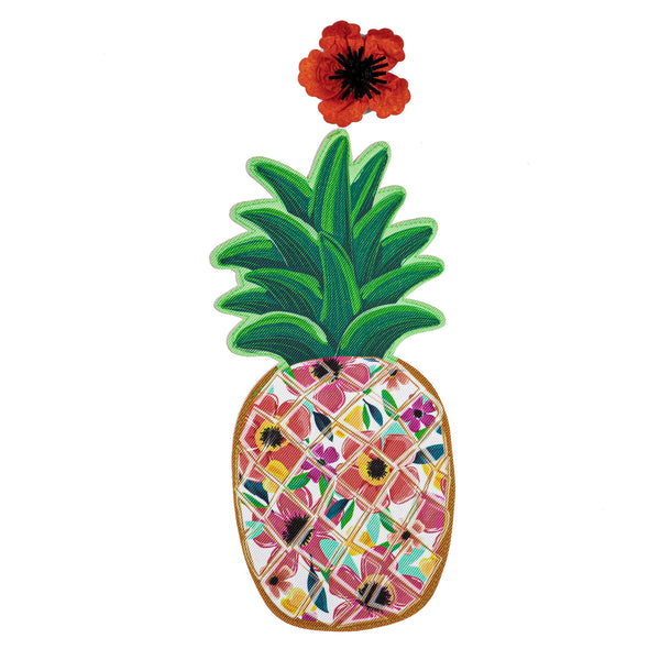 Plow & Hearth Patterned Pineapple LED Window Décor