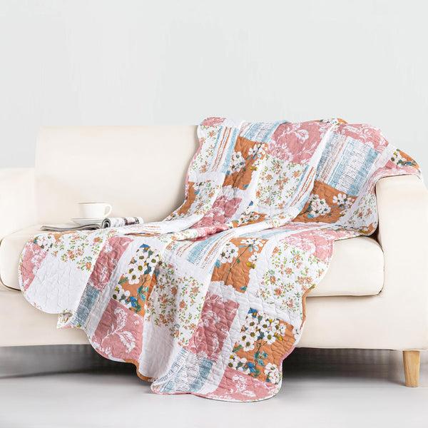 Plow & Hearth Patterned Quilted Throw