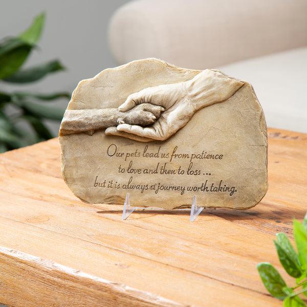 Plow & Hearth Pet Devotion Garden Stone