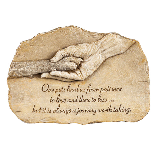 Plow & Hearth Pet Devotion Garden Stone
