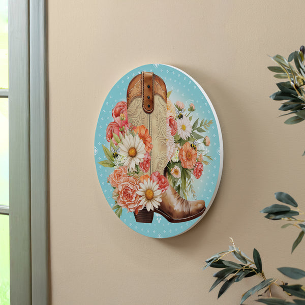 Plow & Hearth Petal & Plow Floral Boots 18" Door Décor
