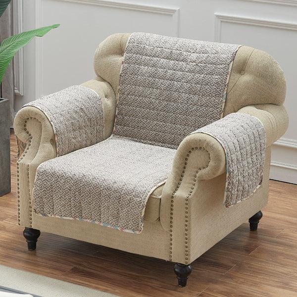 Plow & Hearth Phoenix Tan Reversible Chair Cover