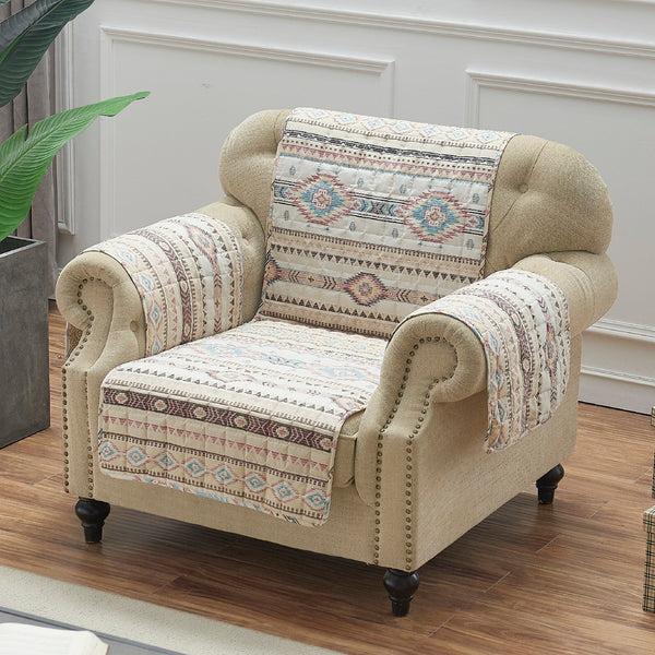 plow & hearth Phoenix Tan Reversible Chair Cover