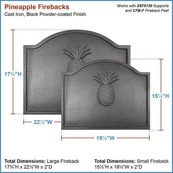 Plow & Hearth Pineapple Fireback