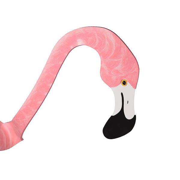 Plow & Hearth Pink Dancing Flamingo Sculpture