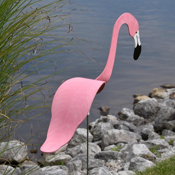 plow & hearth Pink Dancing Flamingo Sculpture