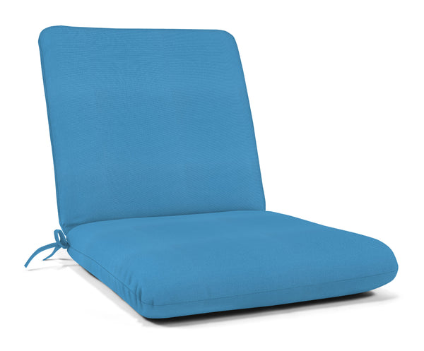 Plow & Hearth Polyester Classic Club Cushion Blue