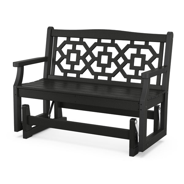 plow & hearth POLYWOOD® Chinoiserie Glider