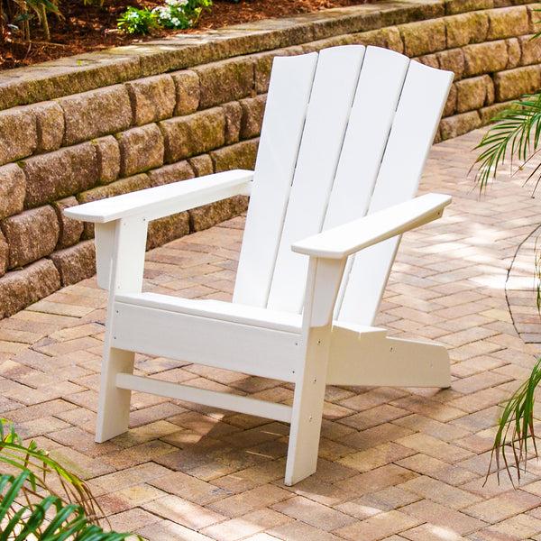 Plow & Hearth POLYWOOD® Wave Adirondack Chair