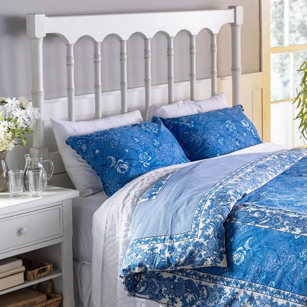 plow & hearth Porcelain Rose Pillow Cover