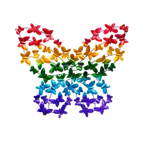 Plow & Hearth Rainbow Metal Butterfly Wall Décor