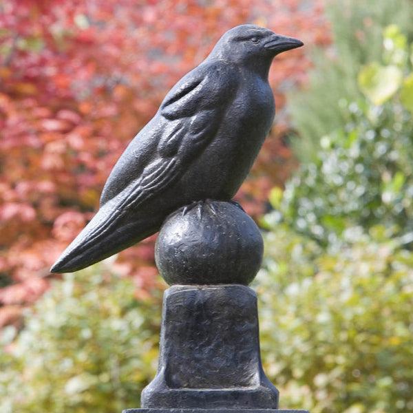 plow & hearth Raven Garden Statue