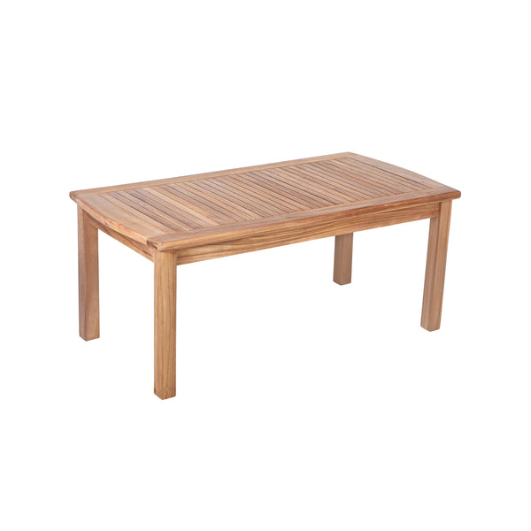plow & hearth Rectangular Teak Coffee Table