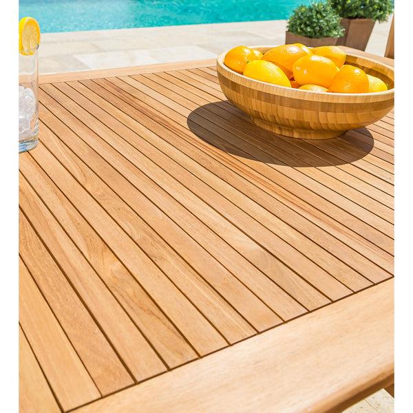 Plow & Hearth Rectangular Teak Dining Table