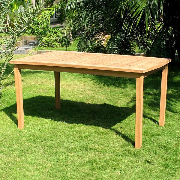 plow & hearth Rectangular Teak Dining Table