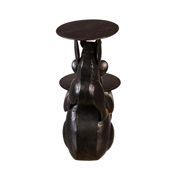 Plow & Hearth Recycled Metal Bear Table