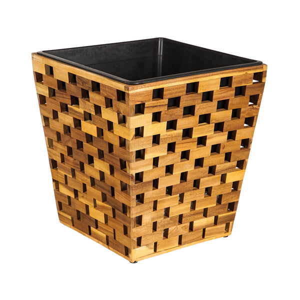 Plow & Hearth Recycled Wood Planters Set Of 3