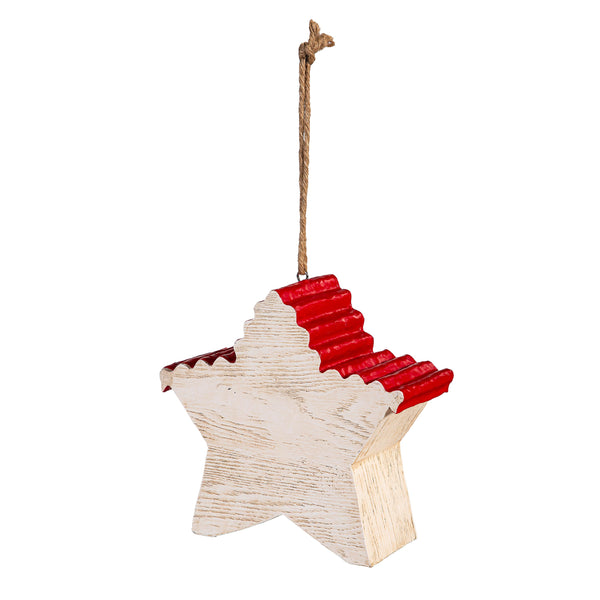 Plow & Hearth Resin Patriotic Star Shaped Bird House