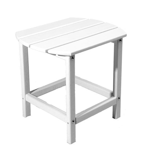 Plow & Hearth Resin Side Table White