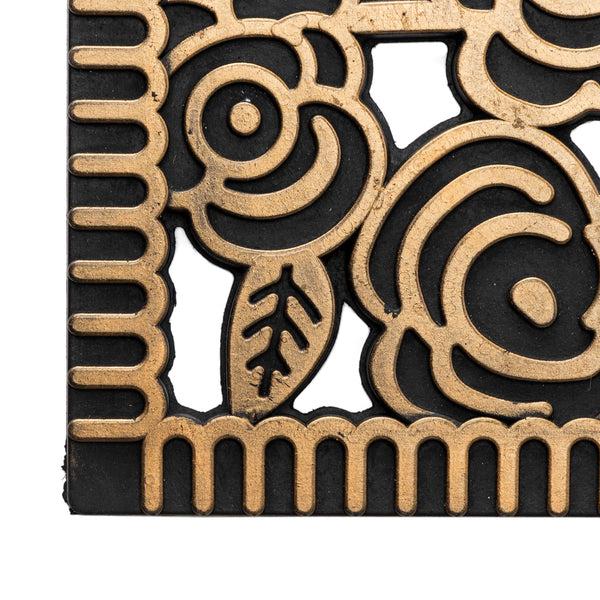 Plow & Hearth Rubber Rose Doormat