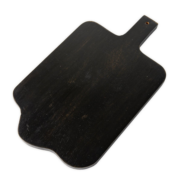 plow & hearth Rustic Mango Wood Serving Board Black