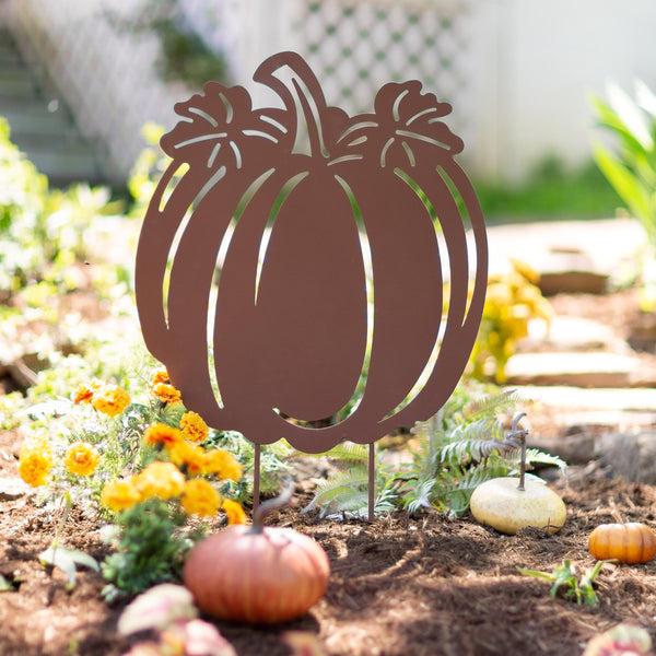 Plow & Hearth Rustic Metal Pumpkin Stake