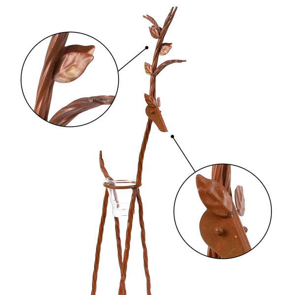 Plow & Hearth Rustic Reindeer Set Of 3