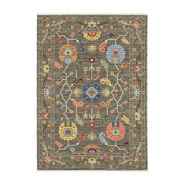 plow & hearth Saluda Jewels Wool Rug 3'3" x 5'