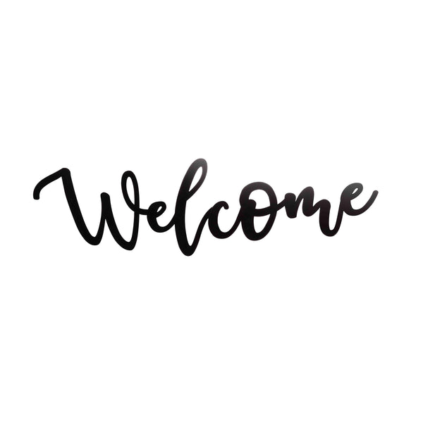 plow & hearth Script-Style Welcome Sign