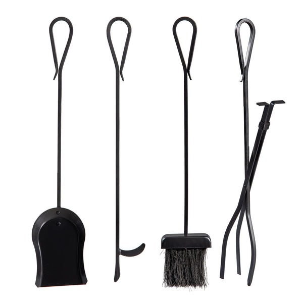 Plow & Hearth Scroll 5 Piece Fireplace Toolset