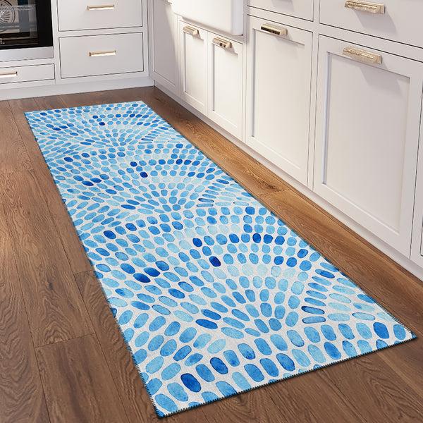 plow & hearth Seabreeze Mosaic Polyester Area Rug