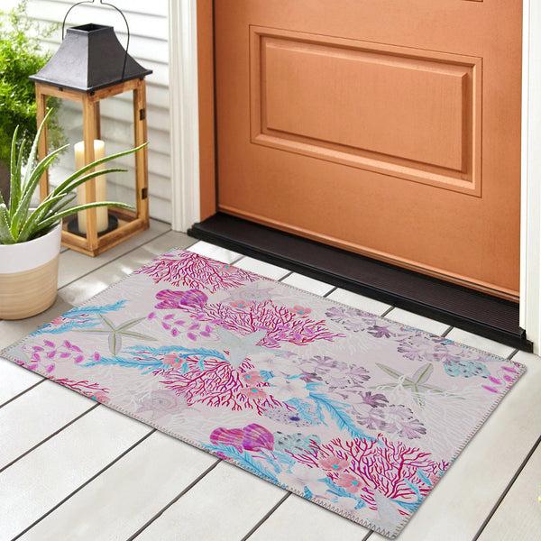 plow & hearth Seabreeze Reef Polyester Area Rug