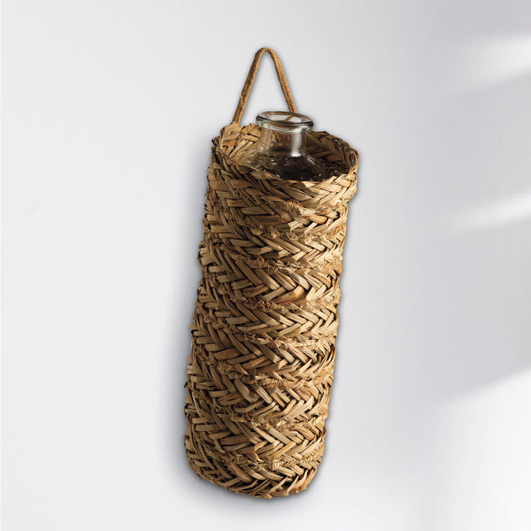 plow & hearth SEAGRAS WRAPD BOTTLE