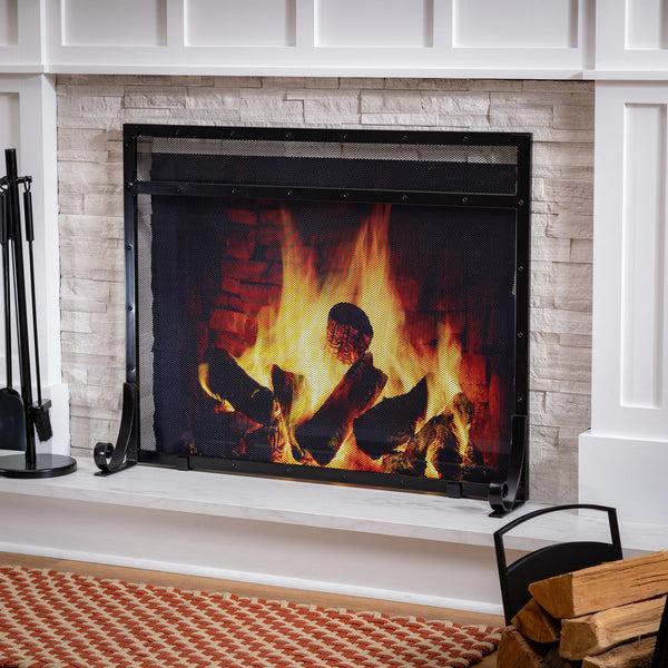 plow & hearth Selene Fireplace Screen