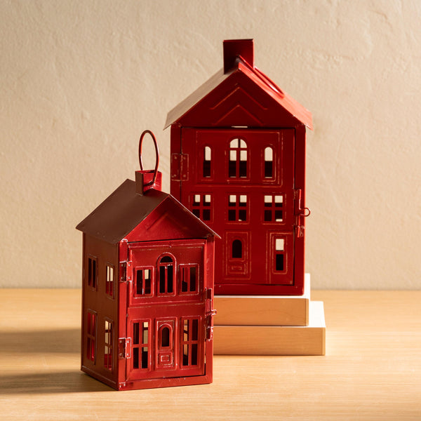 Plow & Hearth Set Of 2 Iron House Lanterns