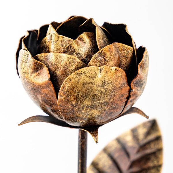 Plow & Hearth Set Of 3 Metal Rose Stakes