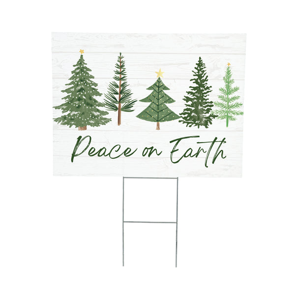 Plow & Hearth Shades Of Emerald Yard Sign 24"x18”
