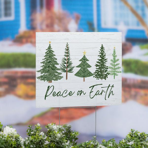 plow & hearth Shades of Emerald Yard Sign 24"x18”