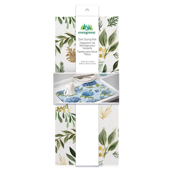 Plow & Hearth Shades Of Green Drying Mat 20" X 15"