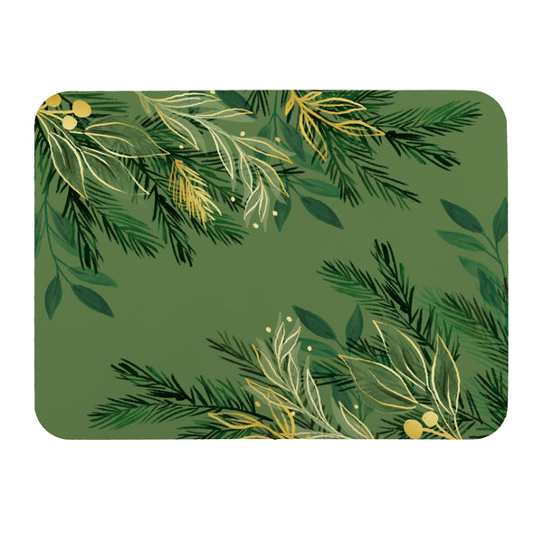 Plow & Hearth Shades Of Green Drying Mat 20" X 15"