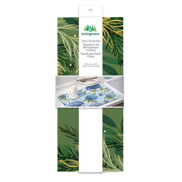 Plow & Hearth Shades Of Green Drying Mat 20" X 15"