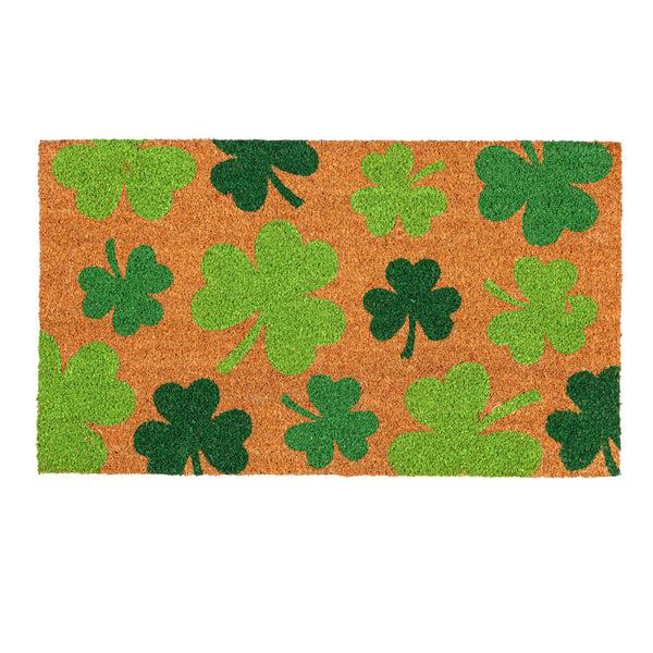 Plow & Hearth Shamrock Time Coir Mat