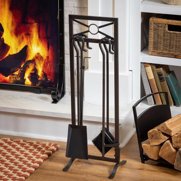 plow & hearth Sheffield 5 Piece Fireplace Toolset