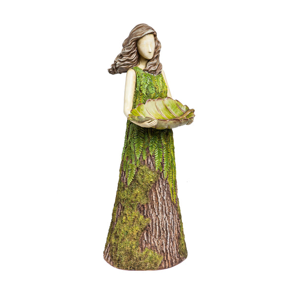Plow & Hearth Sherwood "Fern" Statuary/Bird Feeder