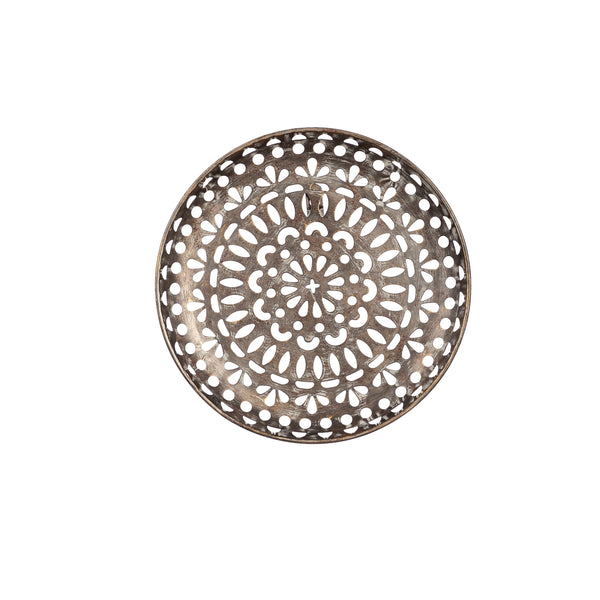 Plow & Hearth Silver Medallion Wall Décor Set Of 2