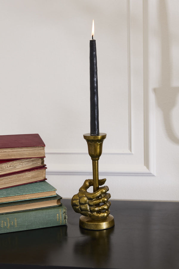 plow & hearth Skeleton Candleholder