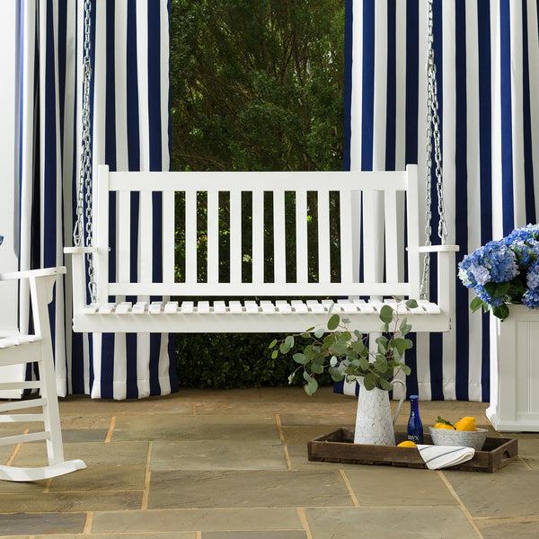 Plow & Hearth Slatted Wood Porch Swing