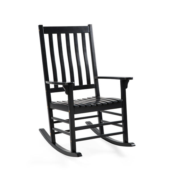 Plow & Hearth Slatted Wood Rocking Chair