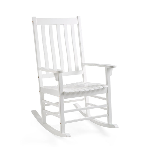 plow & hearth Slatted Wood Rocking Chair