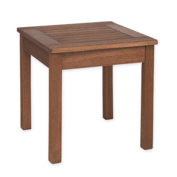 Plow & Hearth Slatted Wood Side Table